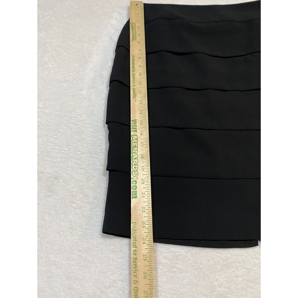Jones Studio Separates Black Tiered Pencil Skirt Womens Size 8 Professional Knee - Picture 2 of 11